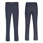 Robell bella 09 zomerbroek met omslag kleur marine