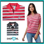 HS sweatshirt  3/4 mouw  gestreept 42255