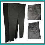 Angelika 1950 tricot broek zwart en grijs