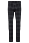 Robell Rose zwart grijs geruite slimfit jumpin broek achterkant