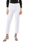 Robell Bella 09 7/8 jumpin zomerbroek katoenen stretch kleur wit voorkant