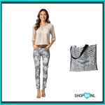 Anna Montana Angelika 1919 Bahia zilvergrijs dessin bloem