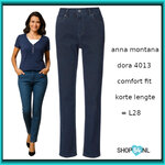 Anna Montana Dora Comfort Fit jeans korte lengteL28 meerdere kleuren
