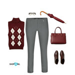 Flatlay herfst outfit robell Marie thermo jump-in kleur grijs korte lengte