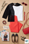 flatlay outfit robell bella 09 rood 51557 5449 