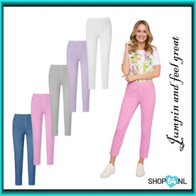 1106 Angelika 7/8 jumpin jeans kleur candy - lavendel(lila) - wit - zilver - summerstone 
