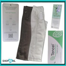 Anna Montana Angelika 1151 tencel kleur linnen en olijf