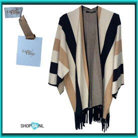 Loshangend gestreept vest van Caffe Latte