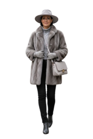 Anna Montana Angelika 1928 thermo jeans kleur zwart outfit AI gegenereerd