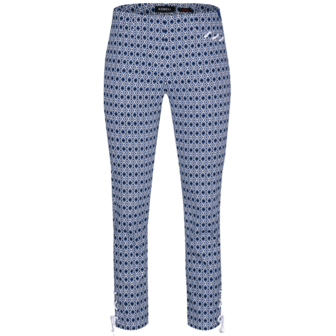 Robell rose 09 jumpin broek kleur mosaic marine wit kobalt