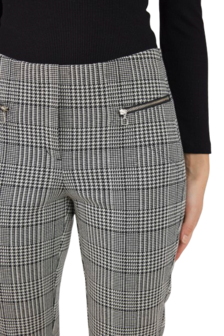 Robell ruit broek model Mimi detail