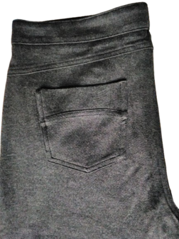 Anna Montana Angelika 1950 tricot broek grijs detail achter