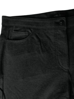 Anna Montana Angelika 1950 tricot broek zwart detail achter