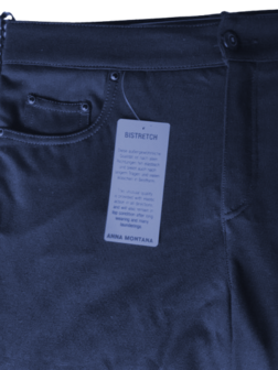 Anna Montana Angelika 1907 tricot broek kleur marine detail voor