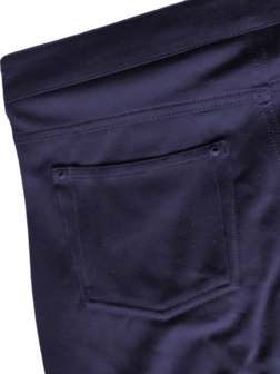 Anna Montana Angelika 1907 tricot broek kleur marine detail  achter