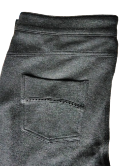 Anna Montana Angelika1943 tricot broek detail achter kleur grijs