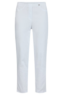Robell Bella 09 7/8 jumpin zomerbroek katoenen stretch kleur wit voorkant