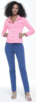 Robell outfit met kort rose jasje en de marie powerdenim 