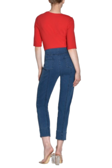 Robell Bella 09 Power Denim kleur jeansblauw  achterkant