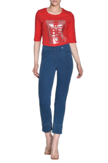 Robell Bella 09 Power Denim kleur jeansblauw  voorkant