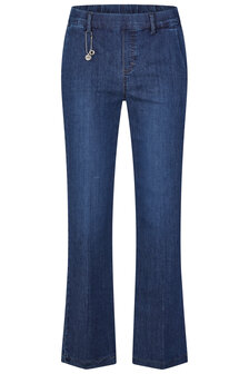 Anna Montana Angelika jump-in jeans model 1045 Mila wide flexi L30 met wijde pijpen in de kleur used stone