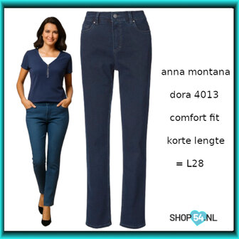 Anna Montana Dora Comfort Fit jeans korte lengteL28 meerdere kleuren
