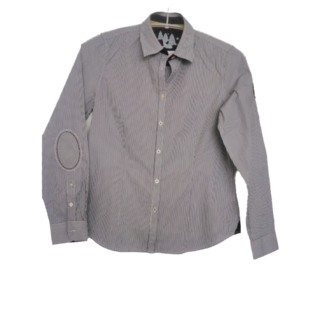 Milano blouse zwart wit voorkant