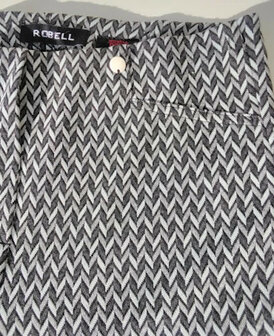 Robell rose dames winter broek grijs tinten detail