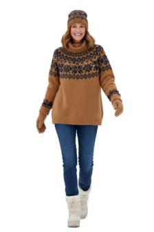 Anna Montana Angelika 1928 thermo jeans kleur stonewash outfit AI gegenereerd