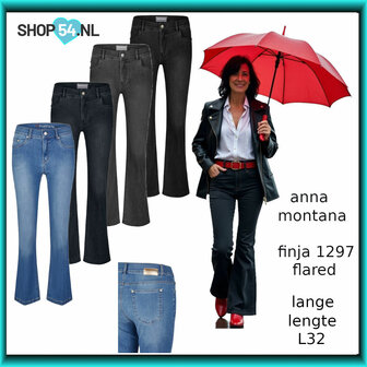 Anna Montana Finja 1297 flared maat 36 t/m maat 48