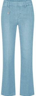 Anna Montana Angelika jump-in jeans 1045 mila wide flexi L30 in de kleur bleached voorr flatlay