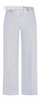 Anna Montana Angelika jump-in jeans 1045 mila wide flexi L30 in de kleur wit voorr flatlay