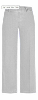 Anna Montana Angelika jump-in jeans 1045 mila wide flexi L30 in de kleur zilver voor flatlay