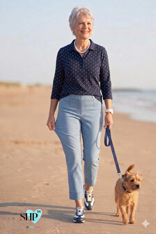 Robell Marie 07 jump-in jeans capri model Marielle  bewegings vrijheid door de stretch51664 540