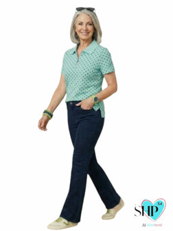 sweatvalley polo ritsje kleur peergroen 