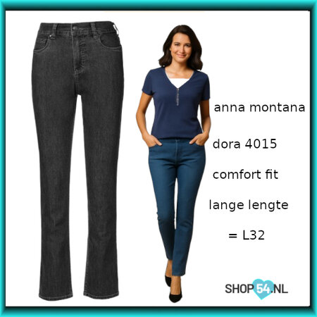 Anna Montana Dora Comfort Fit lange lengte =L32 in meerdere kleuren