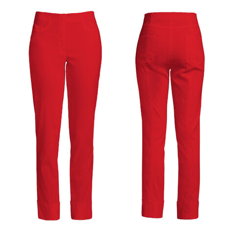 Robell bella 09 zomerbroek met omslag kleur rood