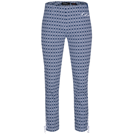 Robell rose 09 jumpin broek kleur mosaic marine wit kobalt