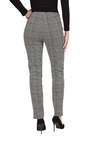 Robell ruit broek model Mimi achter