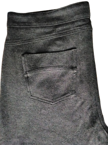 Anna Montana Angelika 1950 tricot broek grijs detail achter