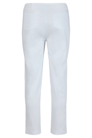 Robell Bella 09 7/8 jumpin zomerbroek katoenen stretch kleur wit  achterkant