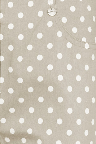 51562 14 kleur beige witte stip