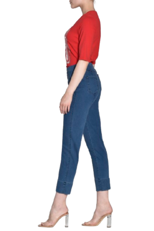 Robell Bella 09 Power Denim  kleur jeansblauw zijkant