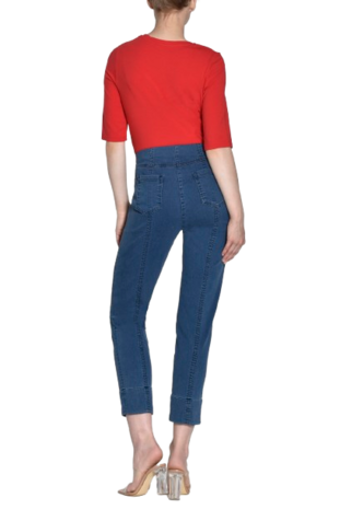Robell Bella 09 Power Denim kleur jeansblauw  achterkant