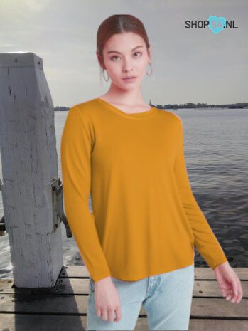 Tshirt kleur cognac gratis bij een besteding vanaf € 