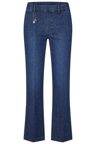 Anna Montana Angelika jump-in jeans model 1045 Mila wide flexi L30 met wijde pijpen in de kleur used stone