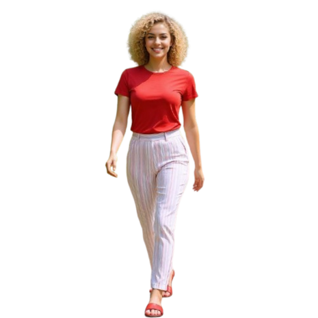 Anna Montana Angelika 1215 seersucker zomerbroek