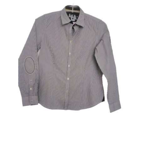 Milano blouse zwart wit voorkant