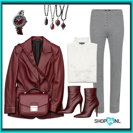 styling inspiratie nonchalant chique Robell rose  zig zag dessin grijstinten  52625-05424