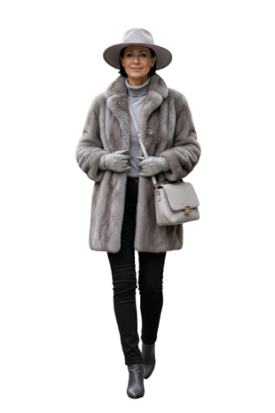 Anna Montana Angelika 1928 thermo jeans kleur zwart outfit AI gegenereerd